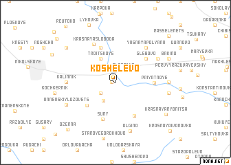 map of Koshelëvo