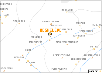 map of Koshelëvo