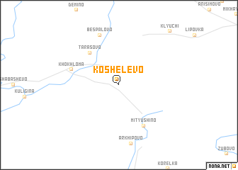 map of Koshelëvo