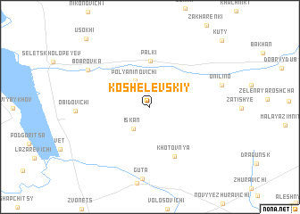 map of Koshelevskiy