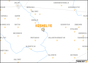 map of Koshelʼye