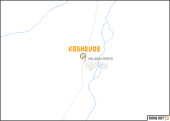 map of Koshevoe