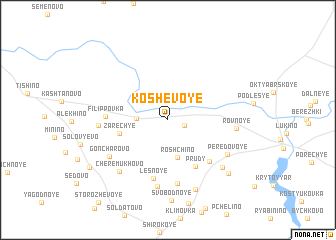 map of Koshevoye