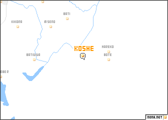 map of Kʼoshē