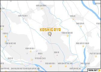 map of Koshigaya
