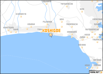 map of Koshigoe