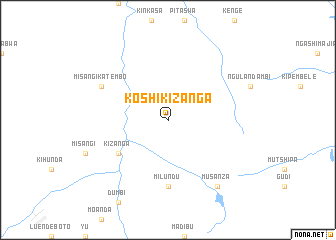 map of Koshi-Kizanga