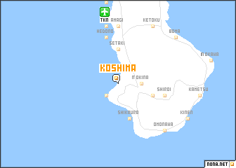 map of Koshima