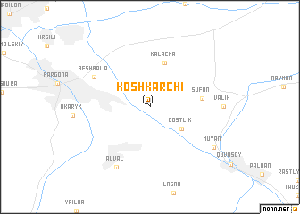map of Kosh-Karchi