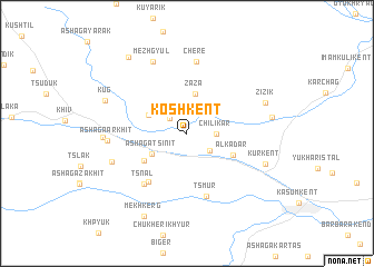 map of Koshkent