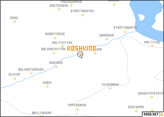 map of Koshkino