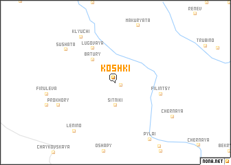 map of Koshki