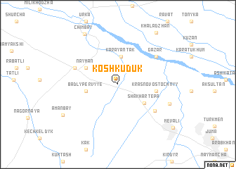 map of Kosh-Kuduk