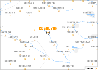 map of Koshlyaki