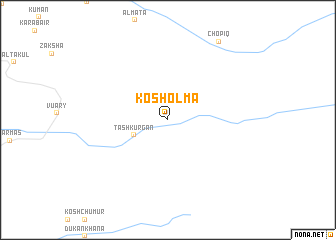 map of Kosholʼma