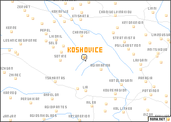 map of Koshovicë