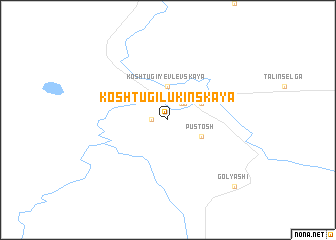 map of Koshtugi-Lukinskaya