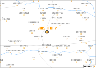 map of Koshtuny