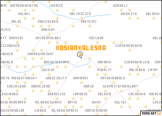 map of Kosianka Leśna