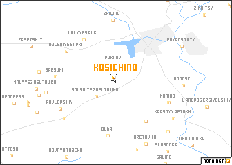 map of Kosichino