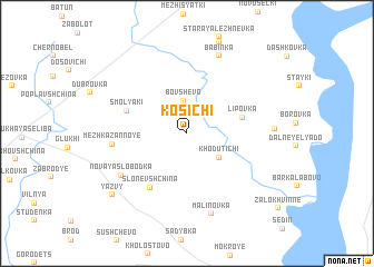 map of Kosichi