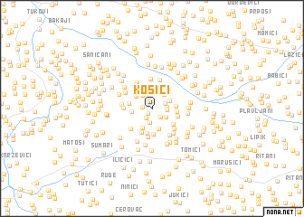 map of Kosići