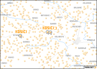 map of Kosići