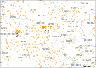 map of Kosići