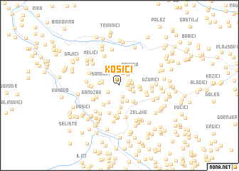 map of Kosići