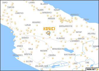 map of Kosići