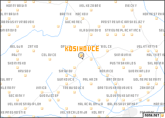 map of Kosihovce