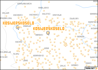 map of Kosijersko Selo