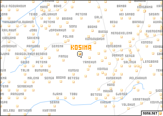 map of Kosima