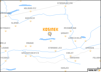 map of Kosinek