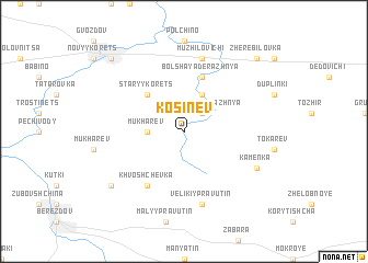 map of Kosinev