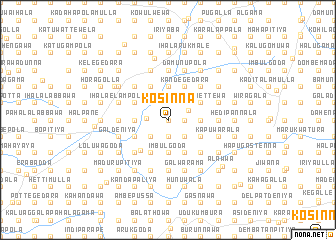 map of Kosinna