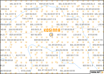 map of Kosinna