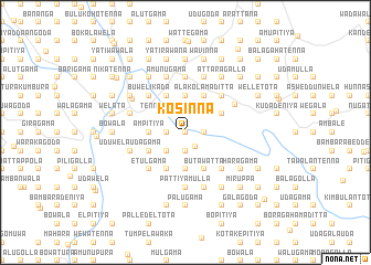 map of Kosinna