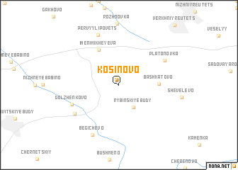 map of Kosinovo