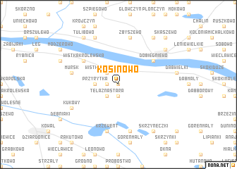 map of Kosinowo