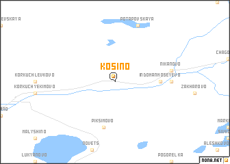 map of Kosino