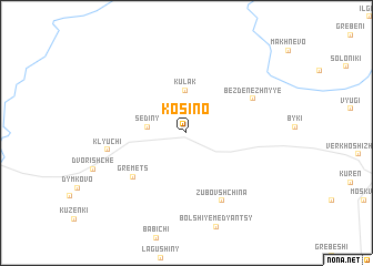 map of Kosino