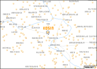 map of Kosin