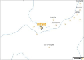 map of Kosio