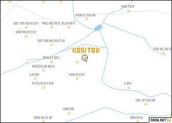 map of Kositov