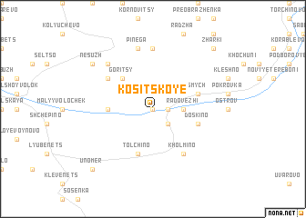 map of Kositskoye