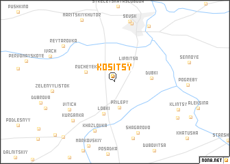 map of Kositsy