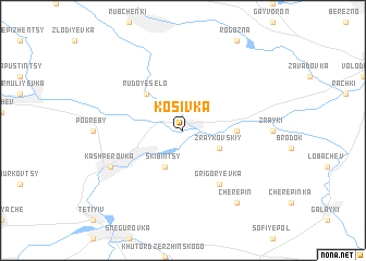 map of Kosivka