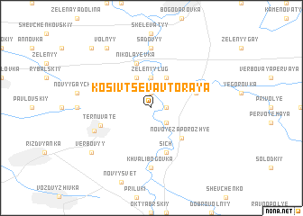 map of Kosivtseva Vtoraya