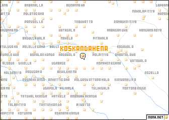 map of Koskandahena